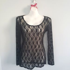 Express Black Lace Overlay
